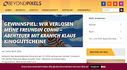 BeyondPixels Gewinnspiel